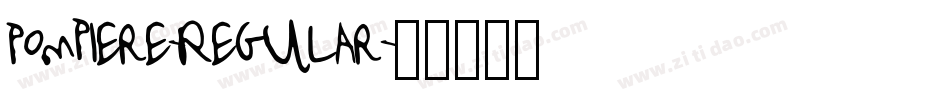 Pompiere-Regular字体转换 Pompiere-Regular字体转换