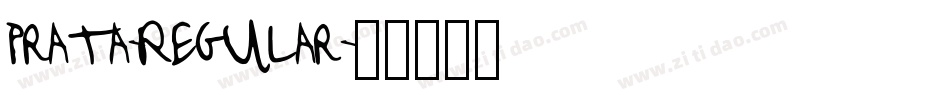 Prata-Regular字体转换