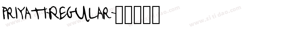 Priyati-Regular字体转换