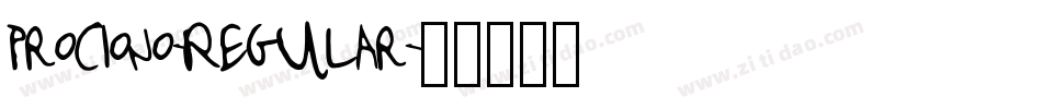 Prociono-Regular字体转换