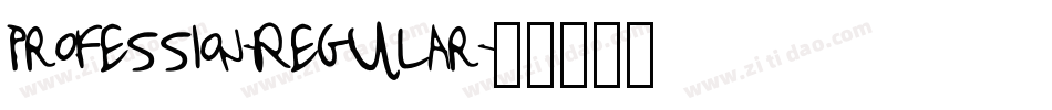 Profession-Regular字体转换