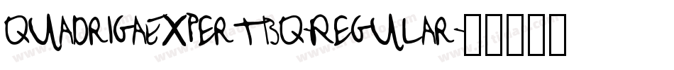 QuadrigaExpertBQ-Regular字体转换