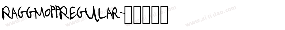RaggMoppRegular字体转换