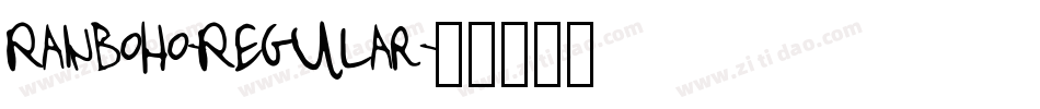 Rainboho-Regular字体转换