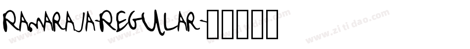 Ramaraja-Regular字体转换