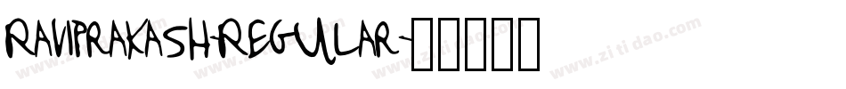 RaviPrakash-Regular字体转换
