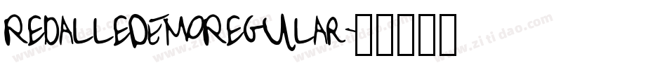 RedalleDEMORegular字体转换