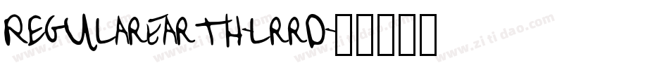 RegularEarth-lrrD字体转换