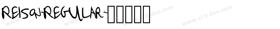 Reison-Regular字体转换
