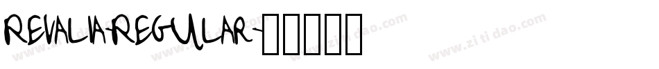 Revalia-Regular字体转换