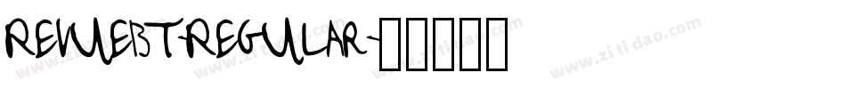 RevueBT-Regular字体转换