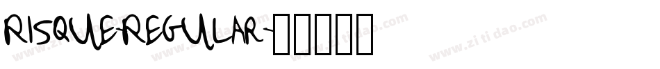 Risque-Regular字体转换
