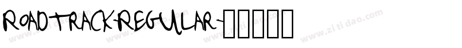 Roadtrack-Regular字体转换