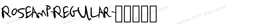 Roseamp-Regular字体转换