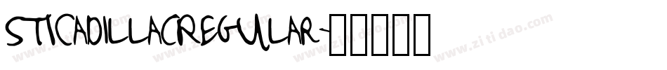 STICadillacRegular字体转换