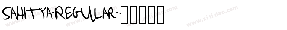 Sahitya-Regular字体转换