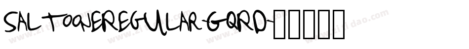 SaltooneRegular-GqRD字体转换