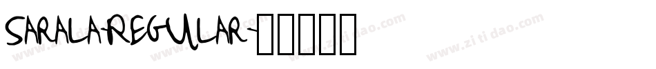 Sarala-Regular字体转换