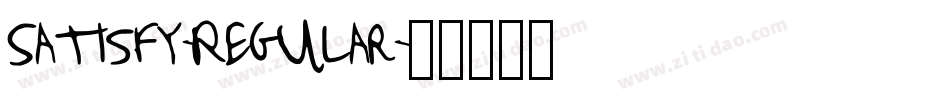 Satisfy-Regular字体转换