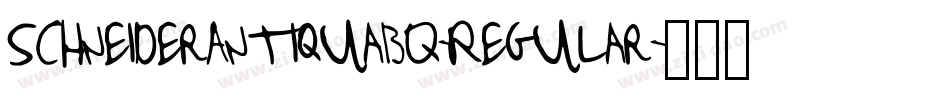 SchneiderAntiquaBQ-Regular字体转换