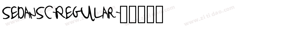 SedanSC-Regular字体转换