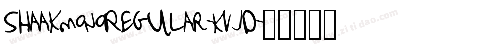 ShaakmonoRegular-KvJD字体转换