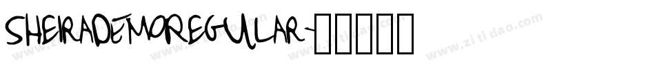SheiraDEMORegular字体转换