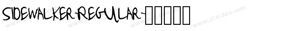 Sidewalker-Regular字体转换