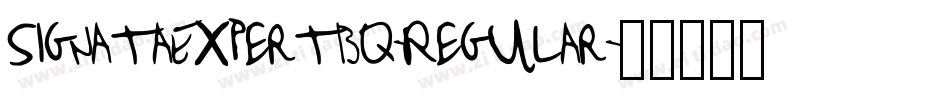 SignataExpertBQ-Regular字体转换