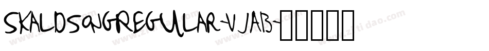 SkaldsongRegular-VjAB字体转换
