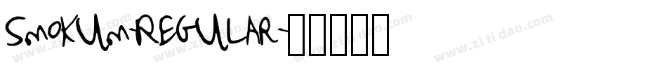 Smokum-Regular字体转换