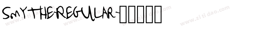 Smythe-Regular字体转换