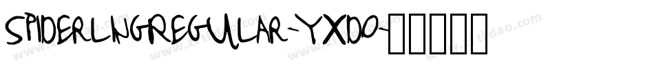 SpiderlingRegular-YxdO字体转换