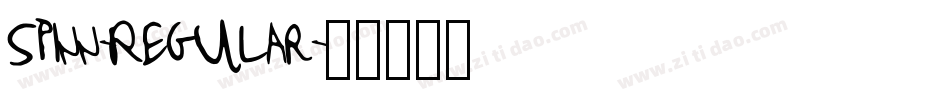 Spinn-Regular字体转换