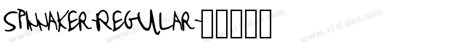 Spinnaker-Regular字体转换