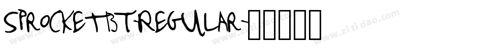 SprocketBT-Regular字体转换