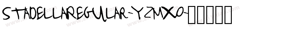 StadellaRegular-YzMXO字体转换