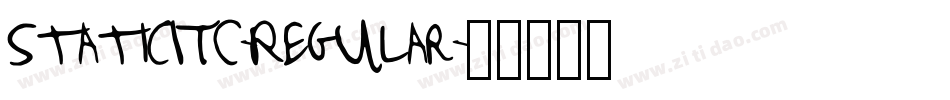 StaticITC-Regular字体转换