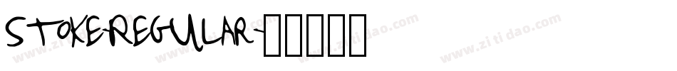 Stoke-Regular字体转换
