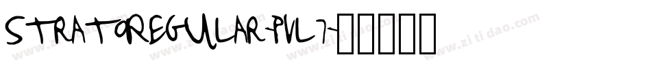 StratoRegular-Pvl7字体转换