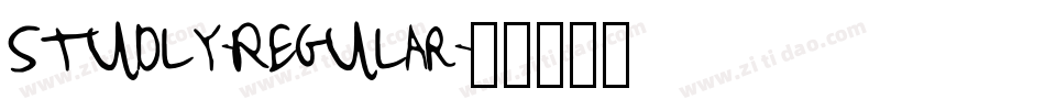 Studly-Regular字体转换