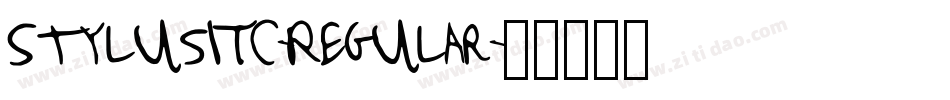 StylusITC-Regular字体转换
