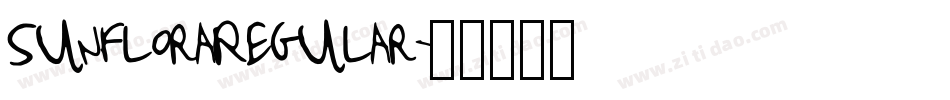 SunfloraRegular字体转换
