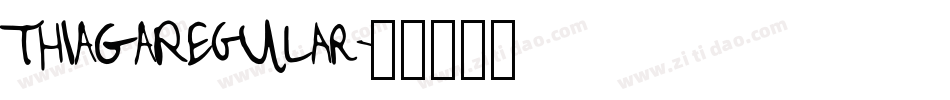THIAGARegular字体转换