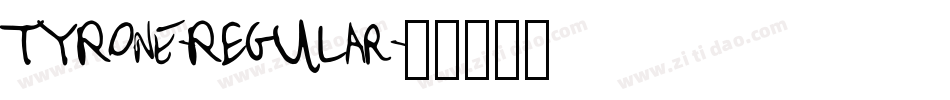 TYRONE-Regular字体转换