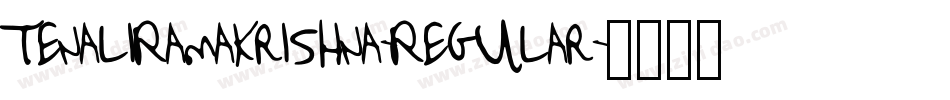 TenaliRamakrishna-Regular字体转换