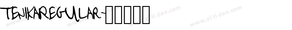 TenikaRegular字体转换