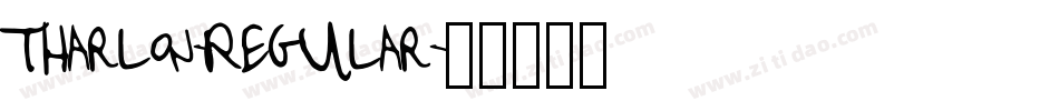 Tharlon-Regular字体转换