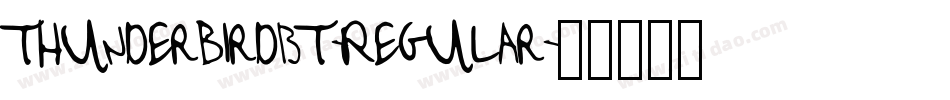 ThunderbirdBT-Regular字体转换