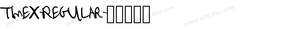 Timex-Regular字体转换